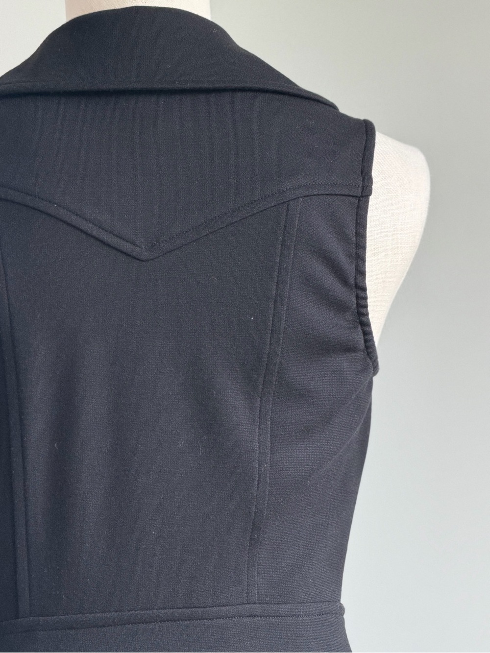 Cache Black Sleeveless Zip-Front Midi Dress - Picture 7 of 10